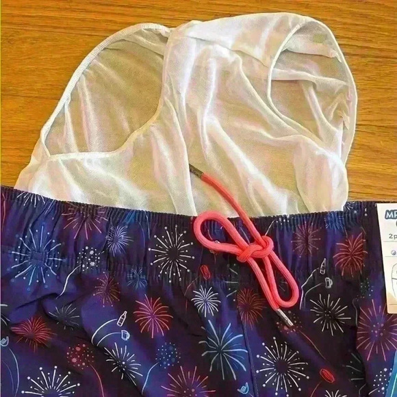 Mr. Swim Men’s Swim Set 2pc Size Medium Fireworks - Picture 7 of 13